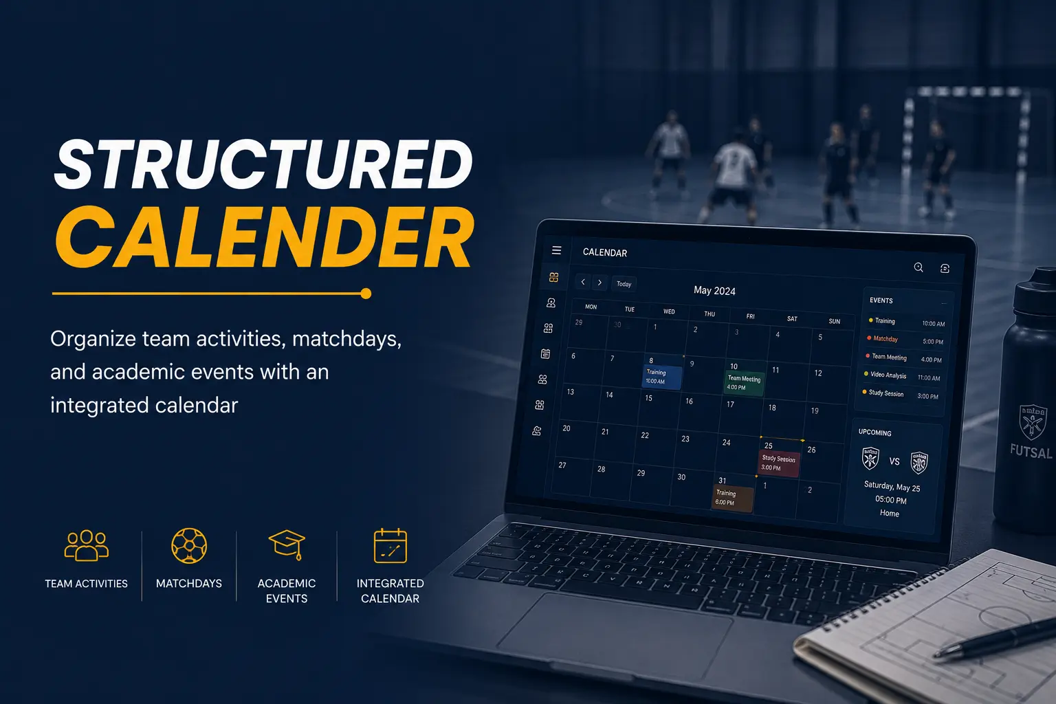 Structured academy calendar